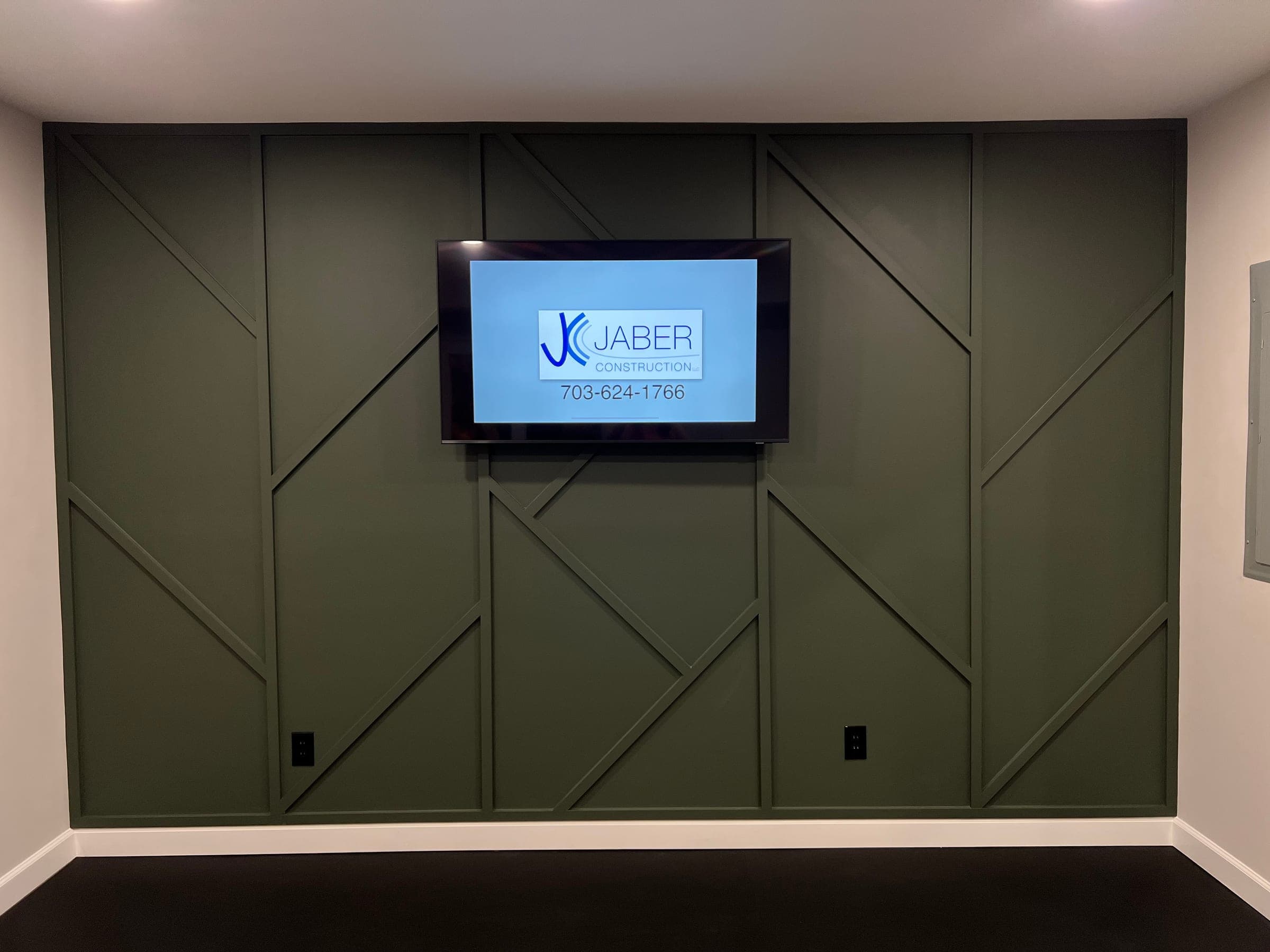 Basement Home Gym, Mirror Wall, Northern Virginia — finished work, photo 1