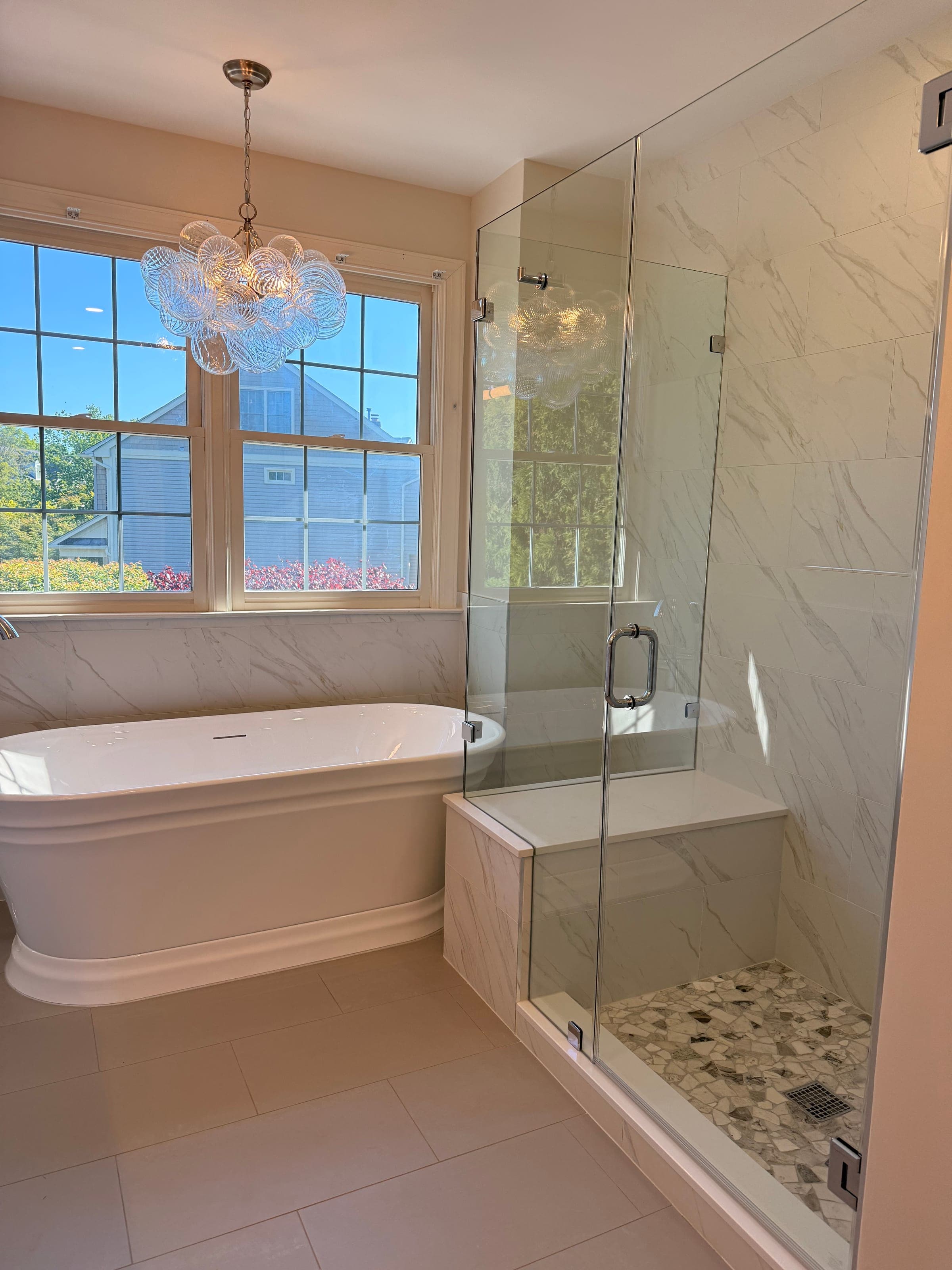 Master Bath, Jacuzzi-to-Freestanding-Tub, Northern Virginia — finished work, photo 4