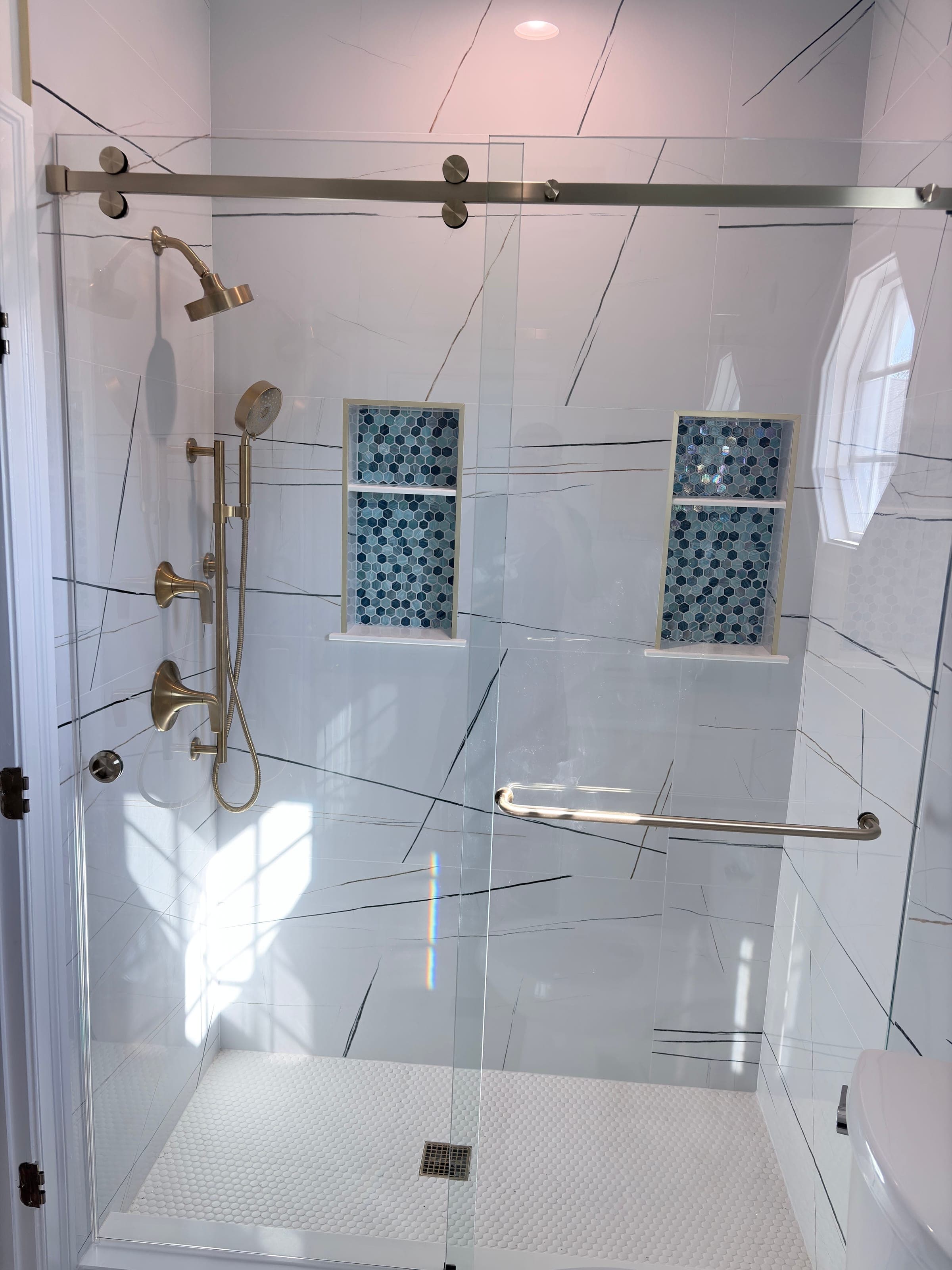 Guest Bath, Tub-to-Walk-In Conversion, Northern Virginia — finished work, photo 2